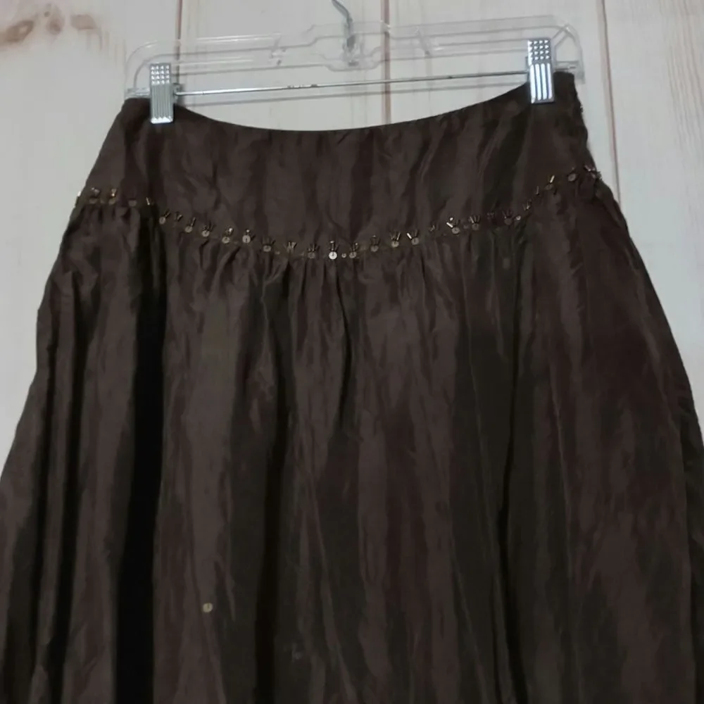 Talbots Skirt Ladies 6‎ Maxi Beaded silk